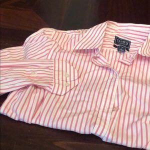 Women’s stripped long sleeve button up
